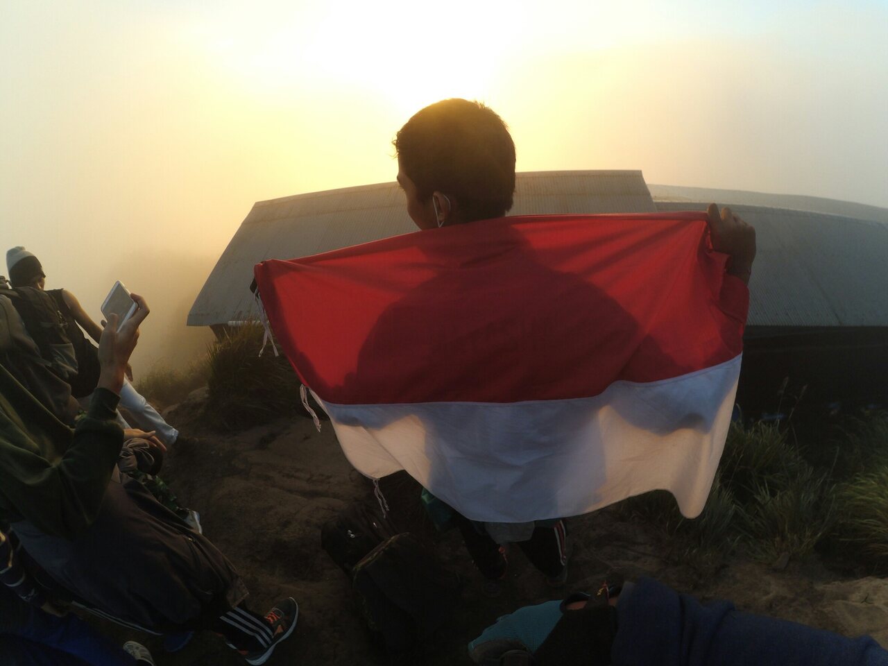 Di puncak Batur, 1.717 m di atas permukaan laut